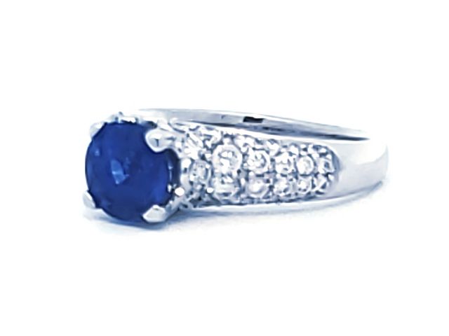 18KT Sapphire and Diamond Ring