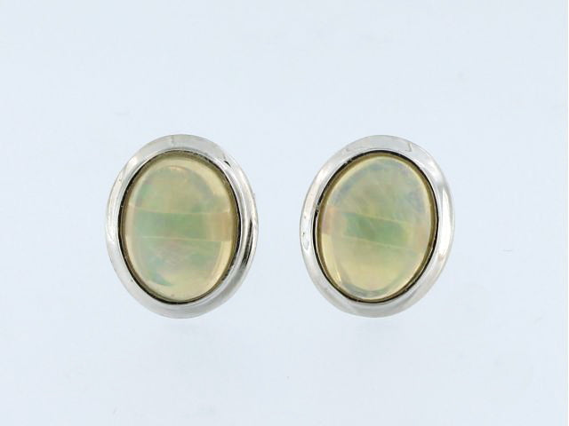14KW Opal Stud Earrings