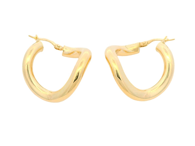 10KT Twist Hoop Earrings