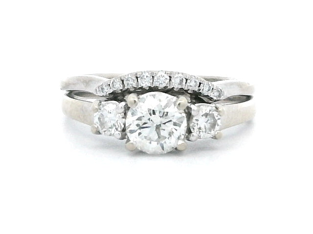 Engagement Ring and Fitted Band