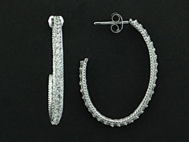Oval Hoop Earrings