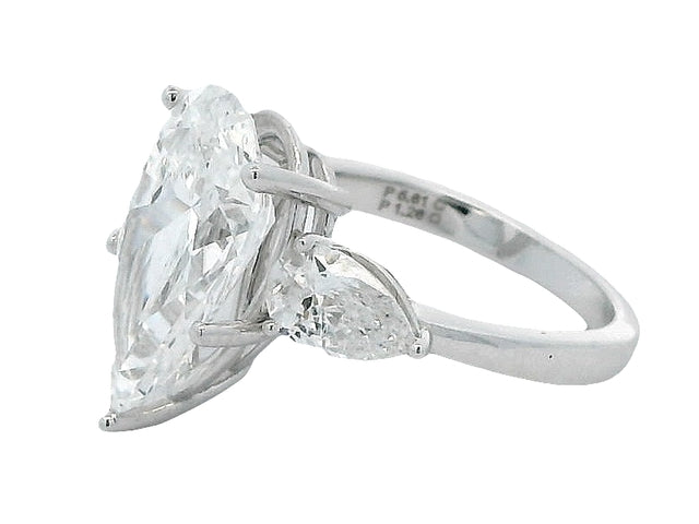 Lab Diamond Pear Ring