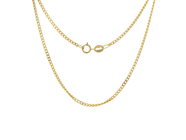 10KT Curb Chain Necklace