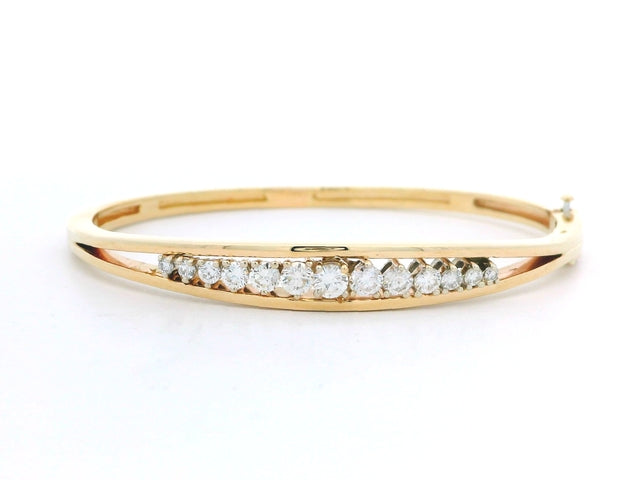 14KT Diamond Bangle Bracelet