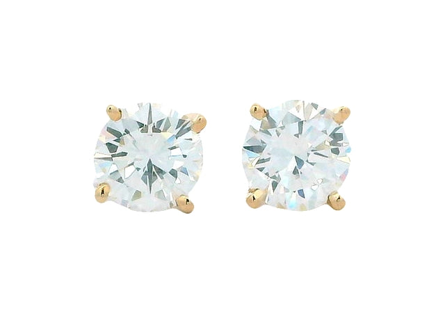 1.88 ctw N atural Diamond Stud Earrings
