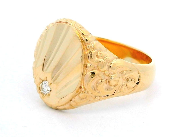 9KT Gents Diamond Ring