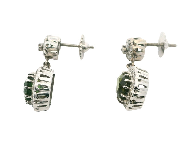 Green Tourmaline Necklace & Earring Set