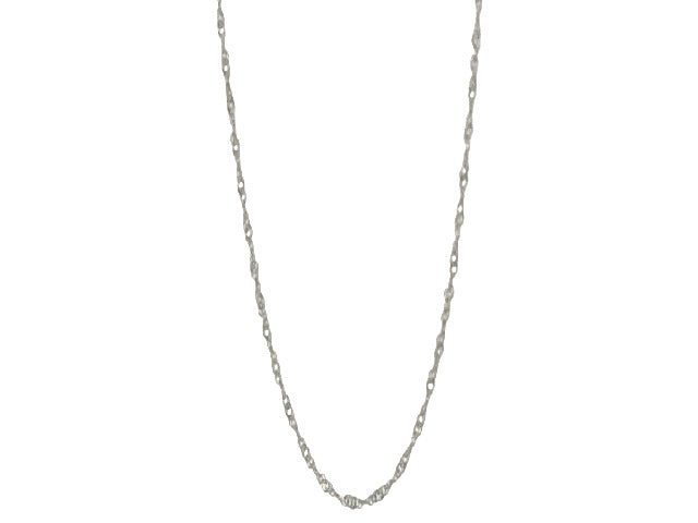 18 Karat White Gold Rope Chain