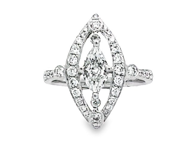 18KT Marquise Diamond Ring