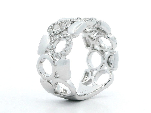 18KT Diamond Circles Band