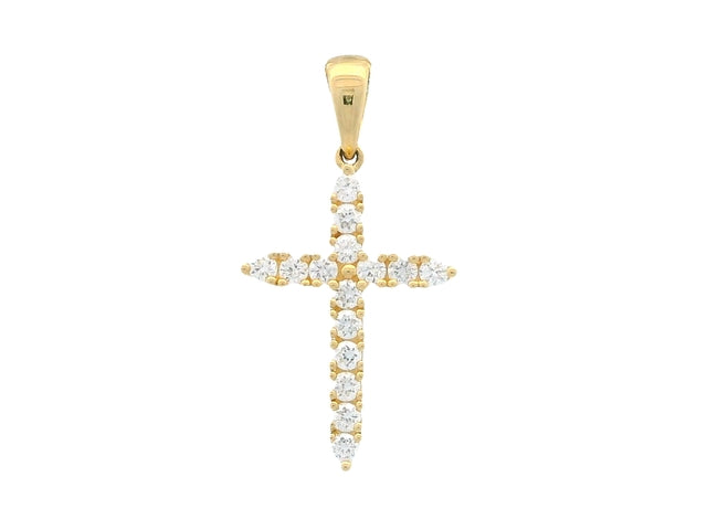 18KT Diamond Cross Pendant