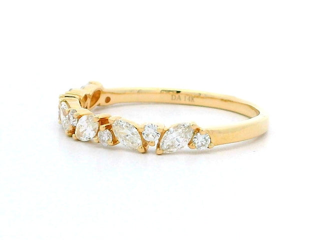 Marquise & Round Diamond Band