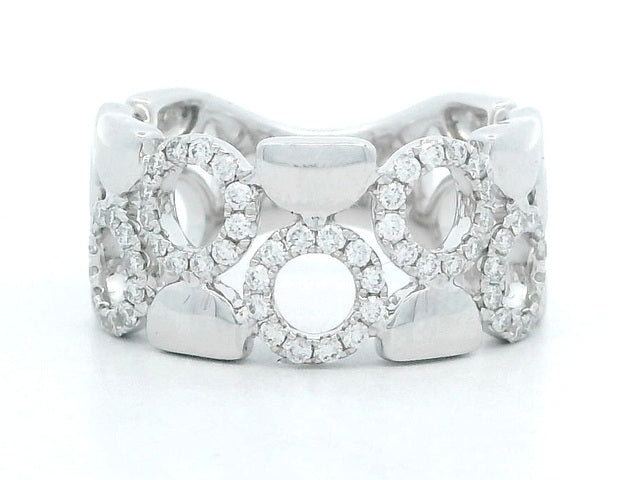 18KT Diamond Circles Band