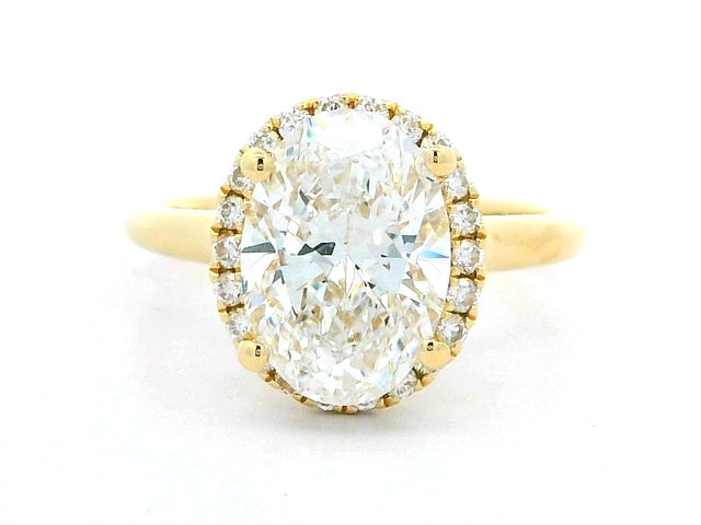 3.02 ct Oval Engagement Ring