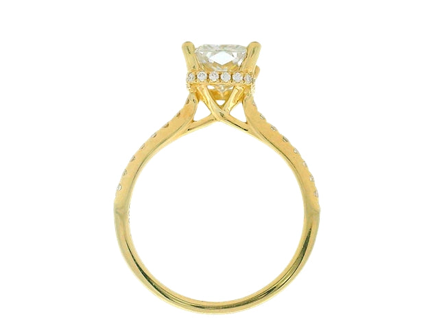 Radiant Cut LAB Diamond Engagement Ring