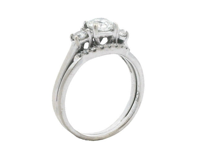 Engagement Ring and Fitted Band