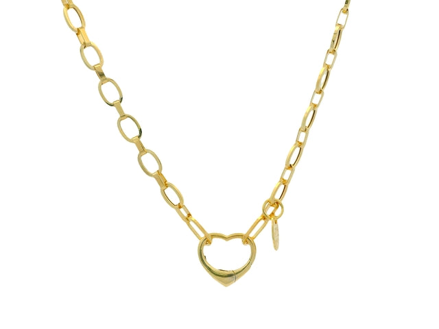 10KT "Paperclip" Style Chain