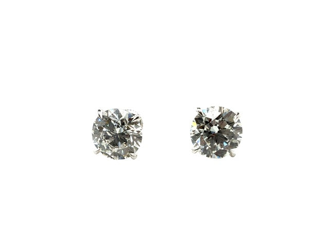 14 Karat White Gold Lab Diamond Earrings