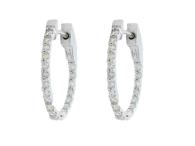 0.50 ctw Diamond Hoops