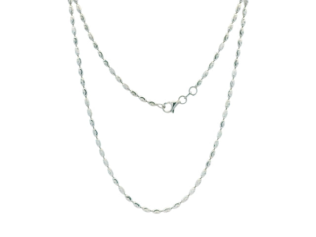 20 inch Diamond Cut Oval Beaded Chain
