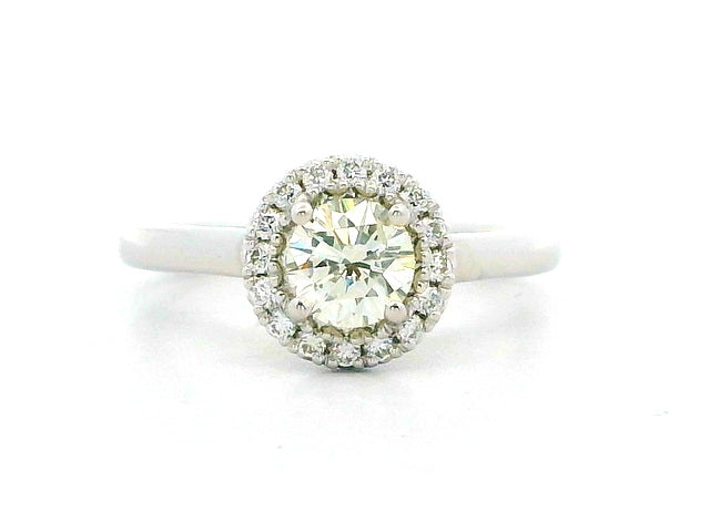 0.60 ct Halo Engagement Ring