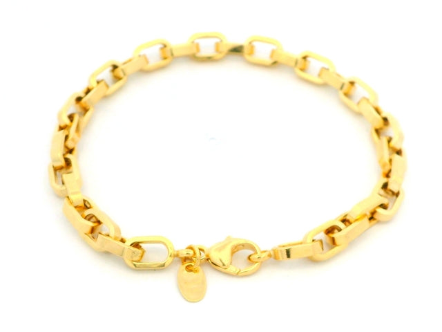 10KT Paper Clip Bracelet