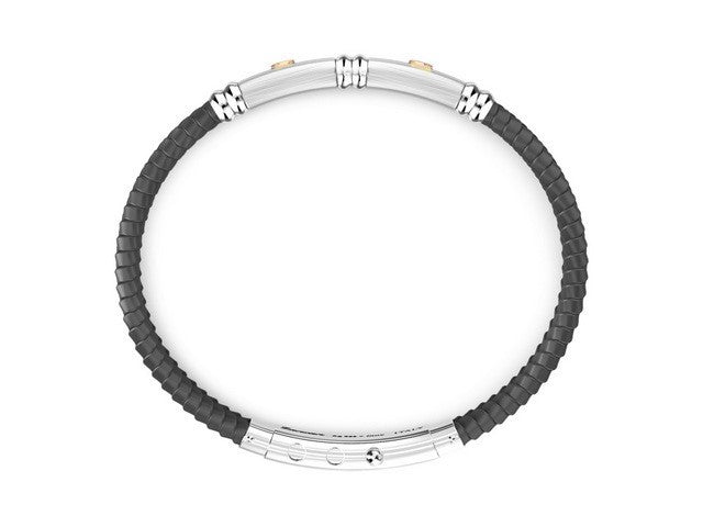 Black Leather Zancan Bracelet