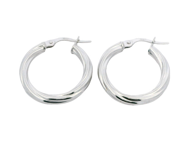10KT Twist Hoop Earrings