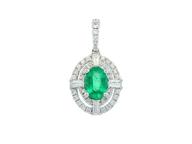 Oval Emerald Pendant