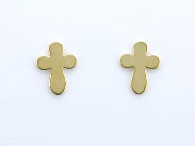 Yellow Cross Earrings