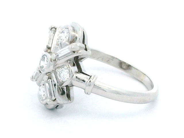 0.76 ctw Platinum Ring