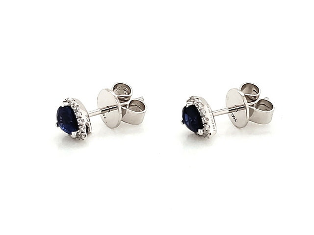 Pear Shape Sapphire & Diamond Earrings