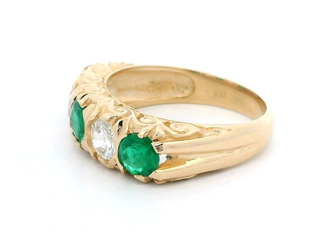 Emerald & Diamond Ring