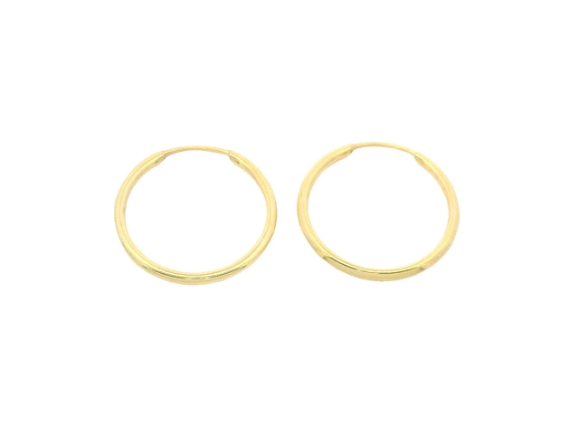 10KT Sleeper Hoop Earrings