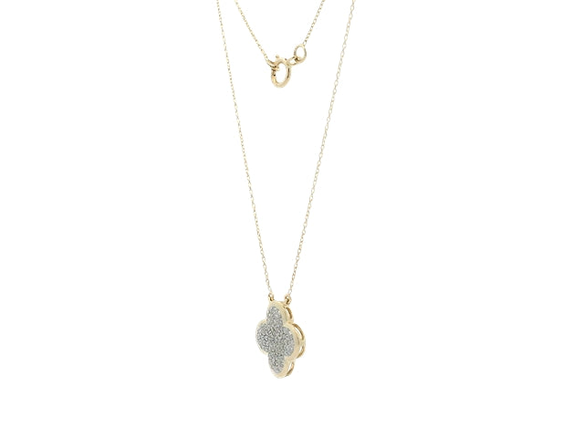 Diamond Quartrafoil Necklace
