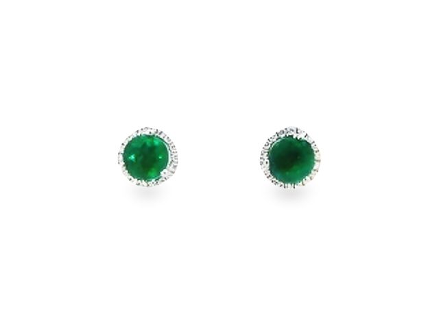 Emerald & Diamond Earrings