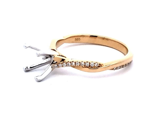 14KT Engagement Semi Mount