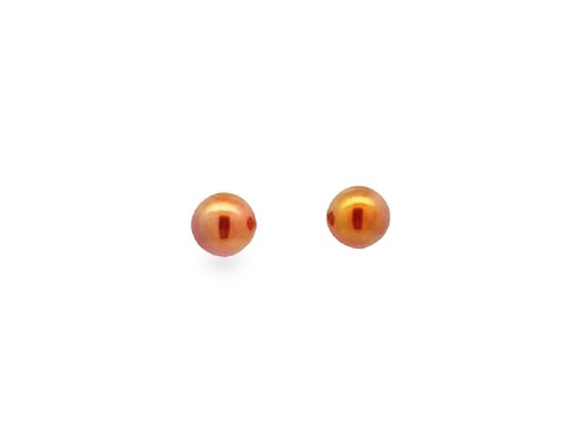 Caramel Colour Pearl Earrings