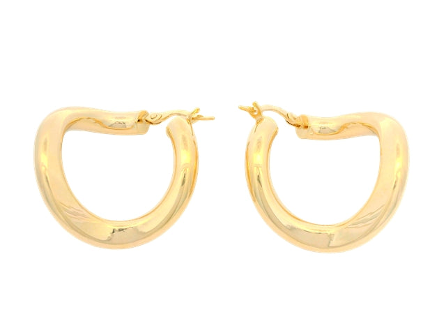10KT Twist Hoop Earrings