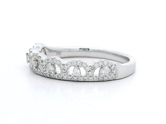 Tiara Style Ring with Diamonds