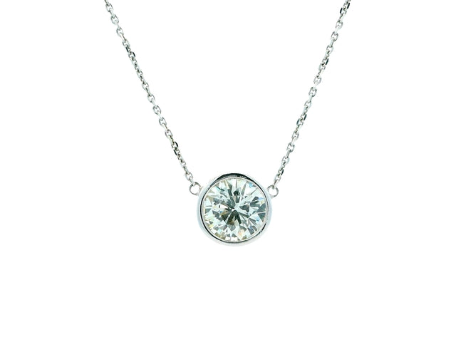3.54 ct. Diamond Solitaire Necklace