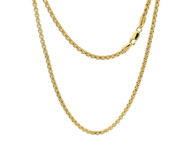 10KT Rounded Box Chain