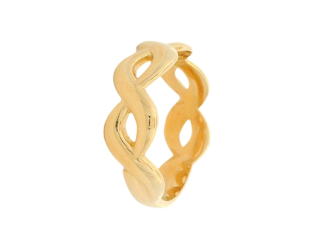 10KT Open Weave Band