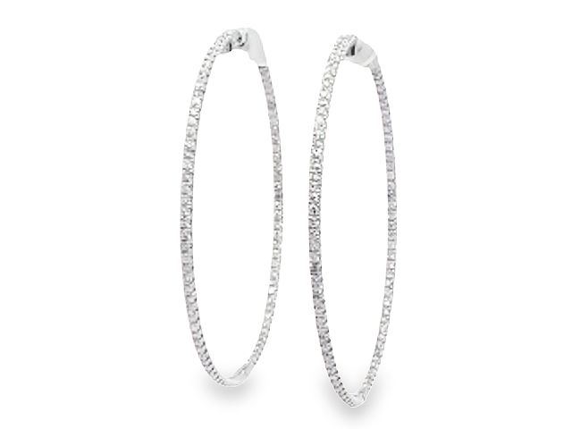 Diamond Hoop Earrings