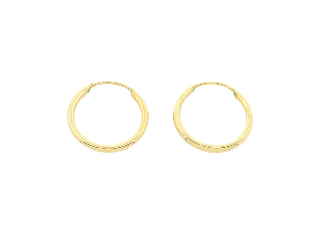 13 mm Sleeper Hoop Earrings