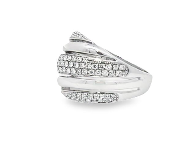 Fancy Pavee Diamond Ring