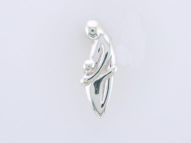 Silver Mother and Child Pendant