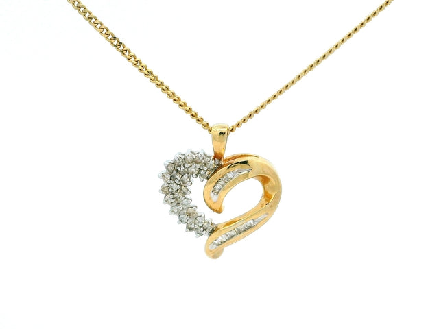 14KT Heart Pendant and Chain