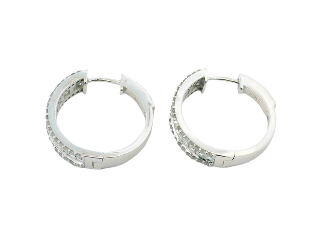 1.40 ctw Diamond Hoops