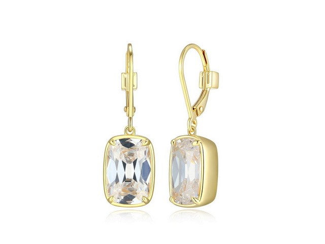 ELLE Serenelle Yellow Rectangular Drop Earrings